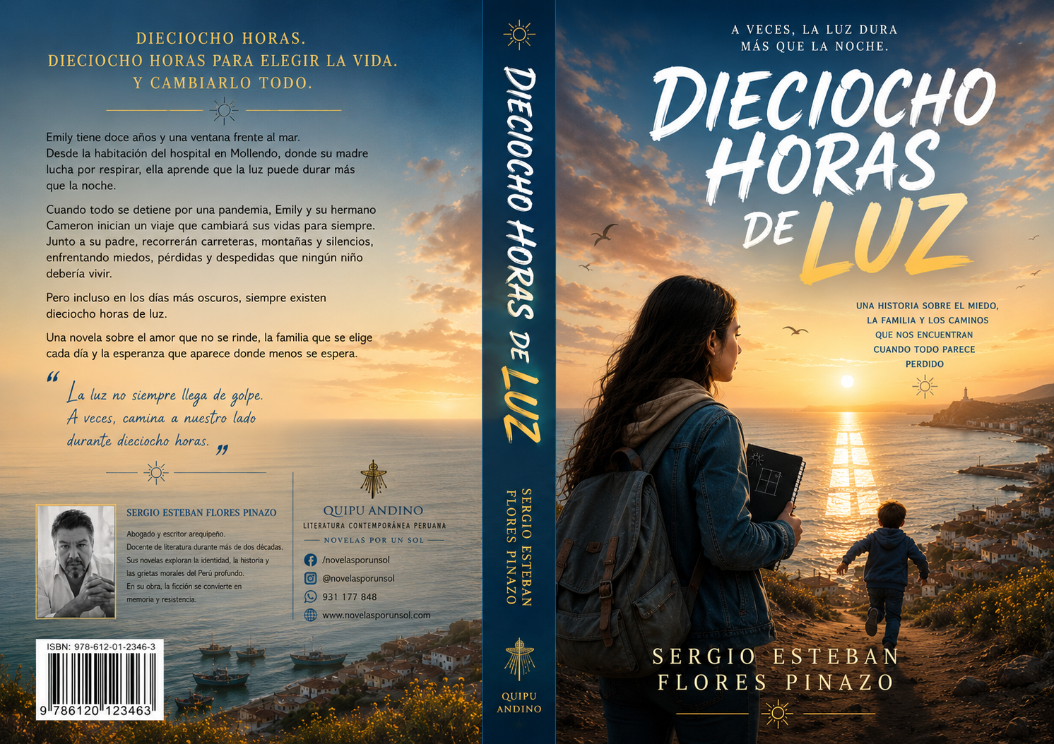 Dieciocho Horas de Luz contraportada